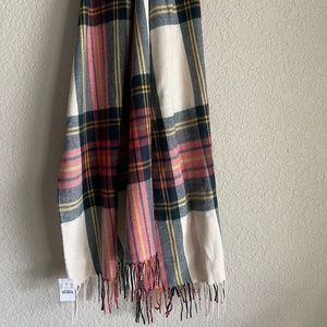 J. Crew Plaid Wool Winter Scarf